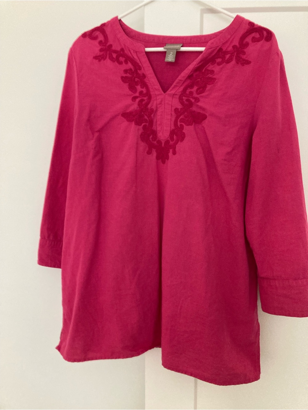 Chico’s Embroidered Tunic (Large/ Chico’s size 2)